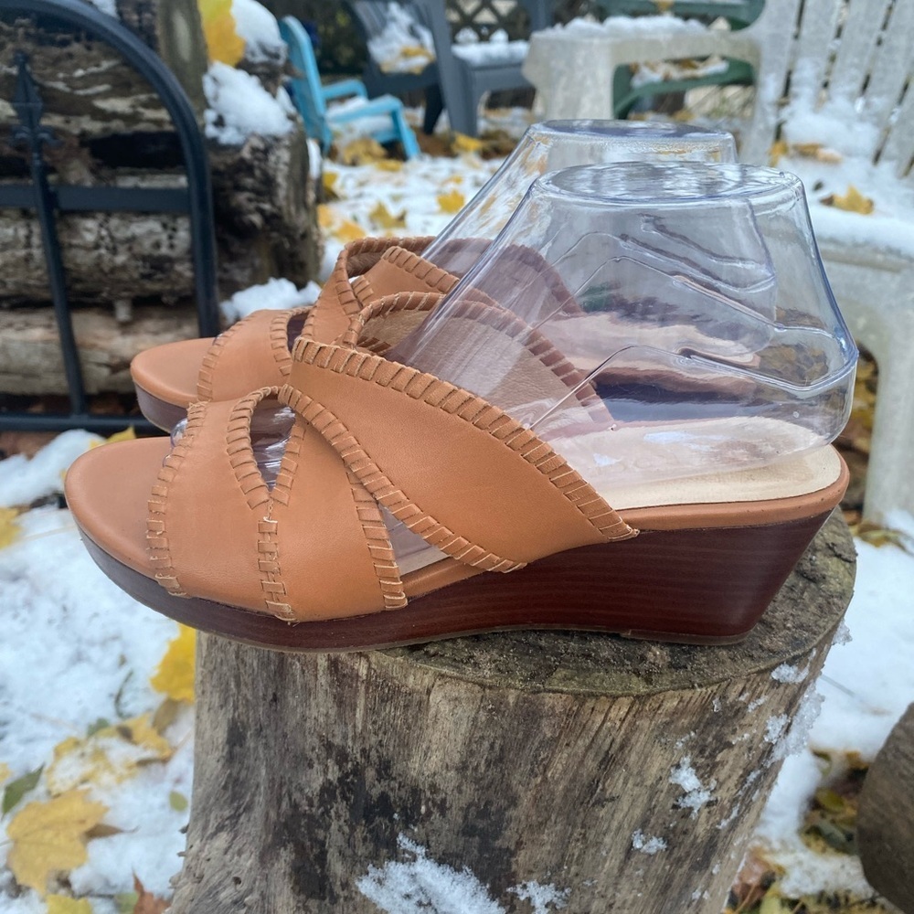 Jack‎ Rogers Jackie Mid Wedge Sandal Size 8 - Picture 3 of 7
